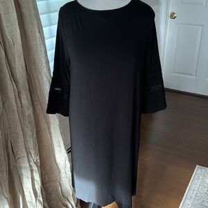 J.Jill Wearever MIDI Black Dress — Size L